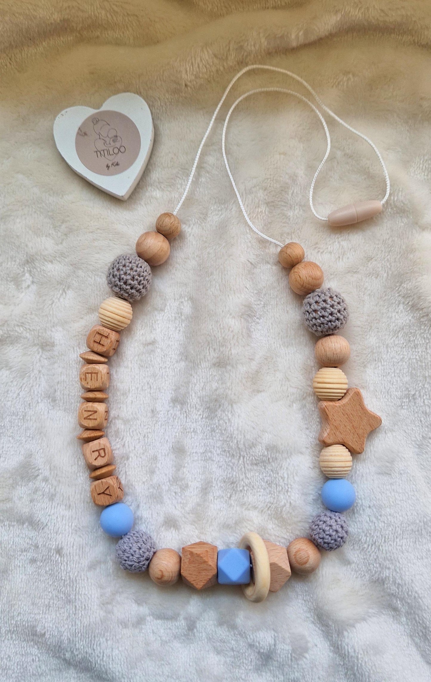 Stillkette mit Namen | Personalisierte Baby Stillkette | Babygeschenk zur Geburt | Geschenke für Mamas | Liebevoll handgefertigt & BPA-frei