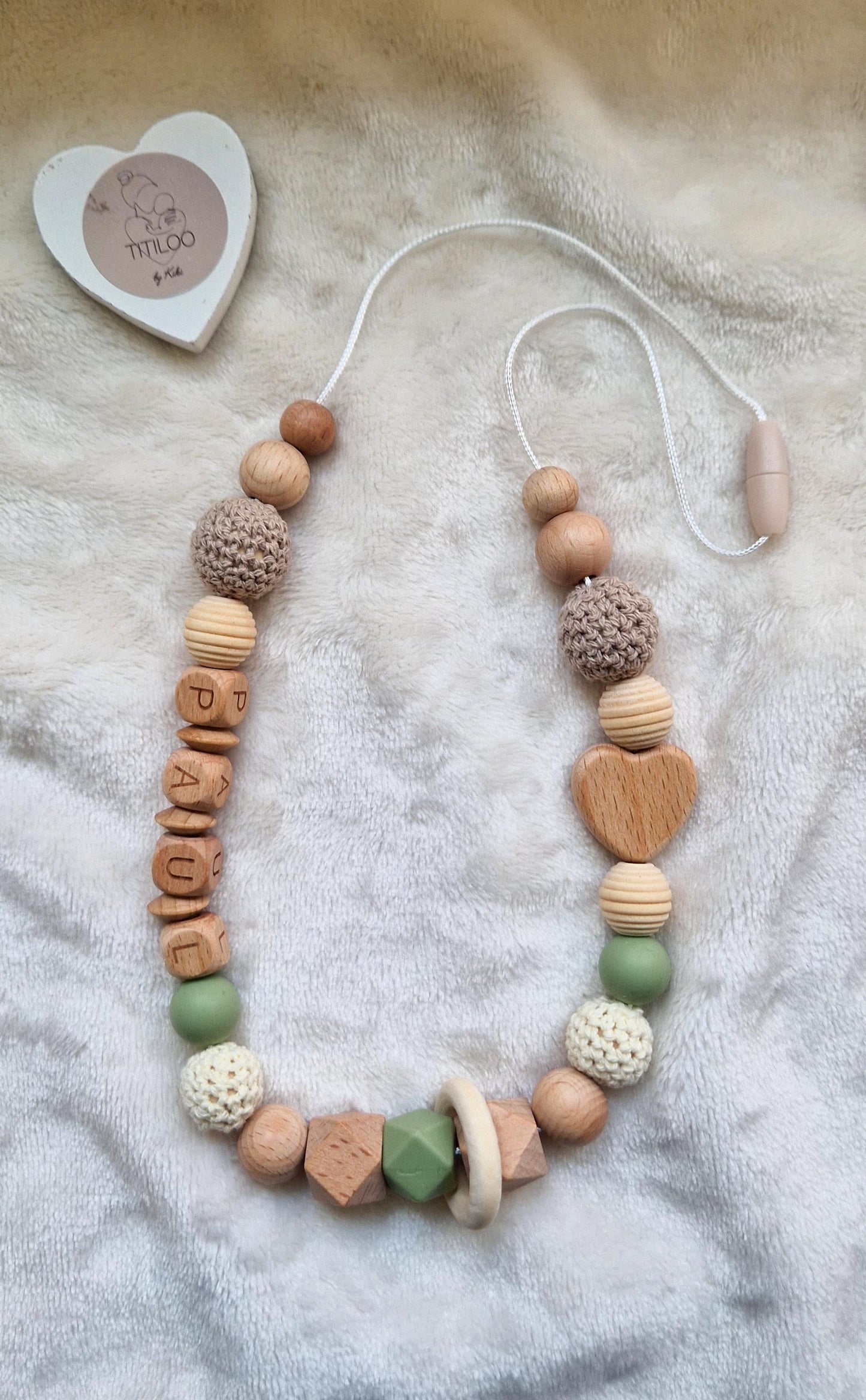 Stillkette mit Namen | Personalisierte Baby Stillkette | Babygeschenk zur Geburt | Geschenke für Mamas | Liebevoll handgefertigt & BPA-frei