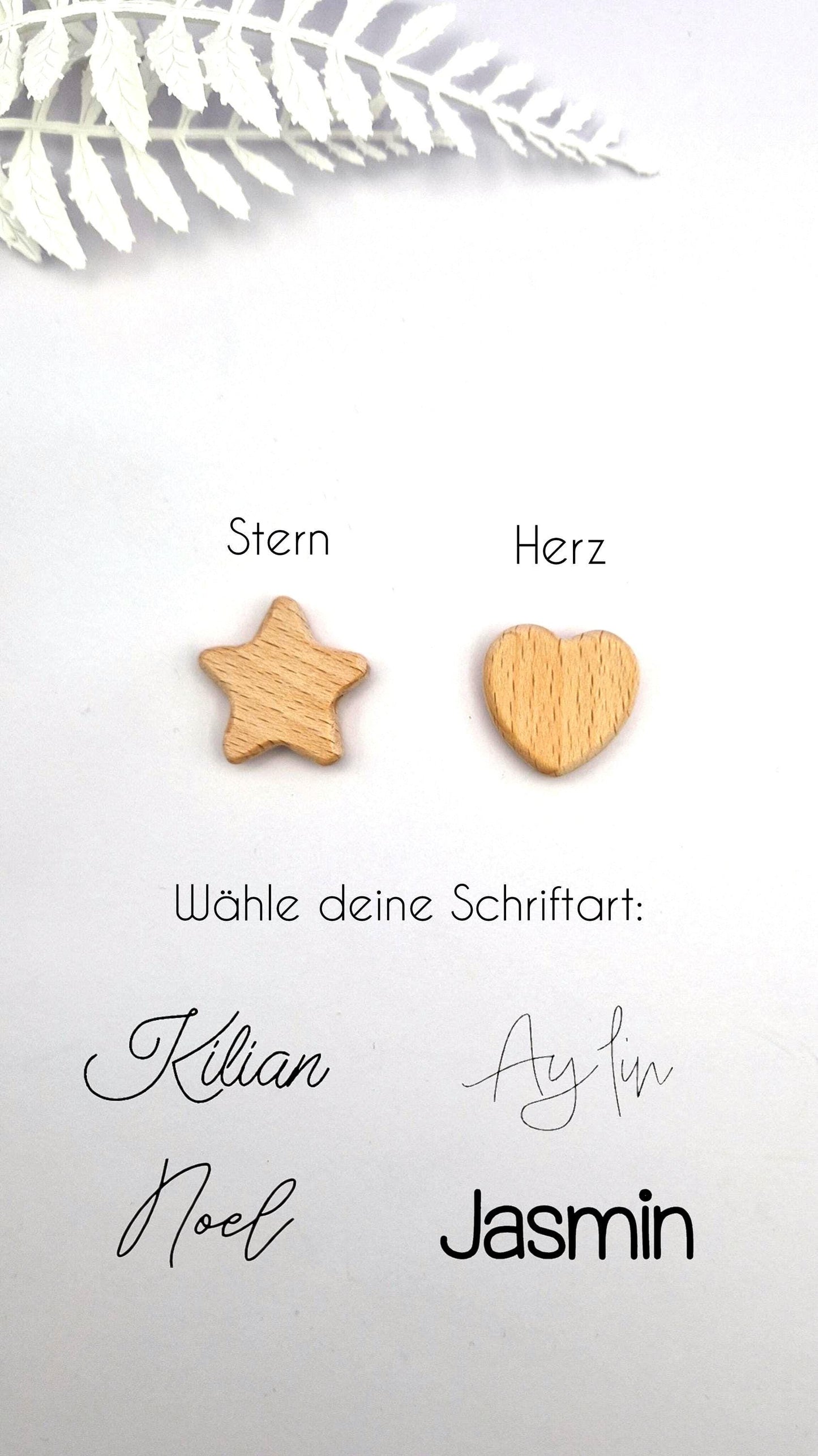 Personalisierte Schnullerkette mit Namen | Pastelllila | Babygeschenk zur Geburt & Taufe | Handgefertigter Schnullerhalter BPA-frei | Namensgravur
