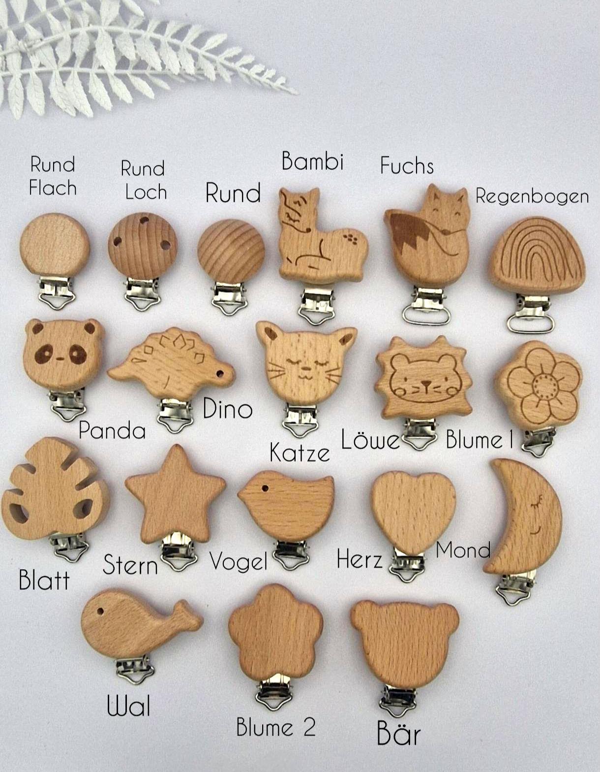Handgemachte Makramee Schnullerkette | mit/ohne Perlen | Babyartikel | Geschenk zur Geburt oder Taufe