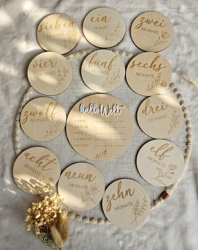 Baby Meilensteinkarten