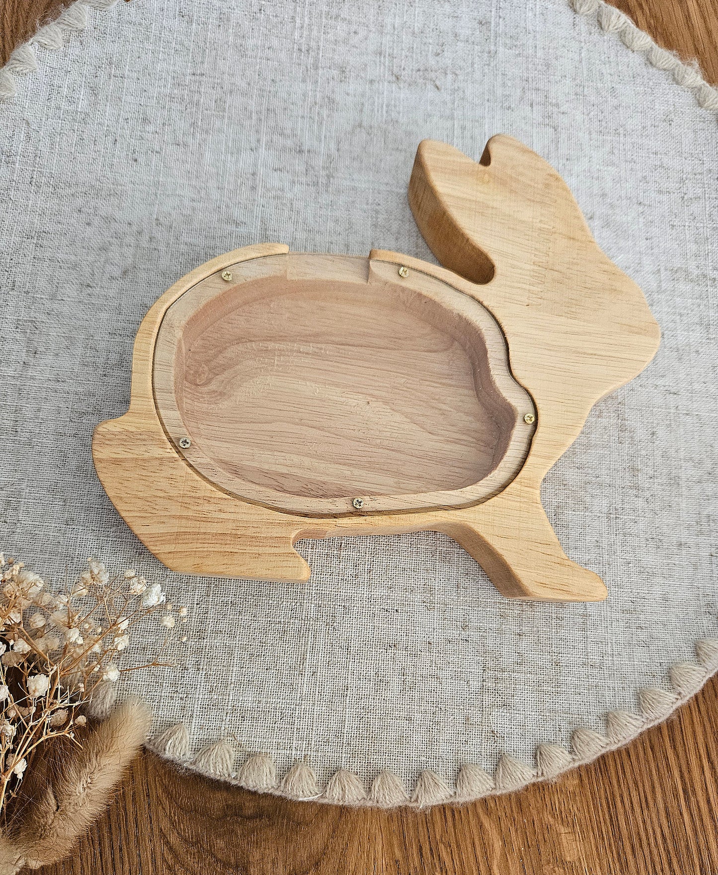 Personalisierte Tier-Spardose mit Namen – Holz-Sparschwein zur Geburt & Taufe, Geschenke für Kinder