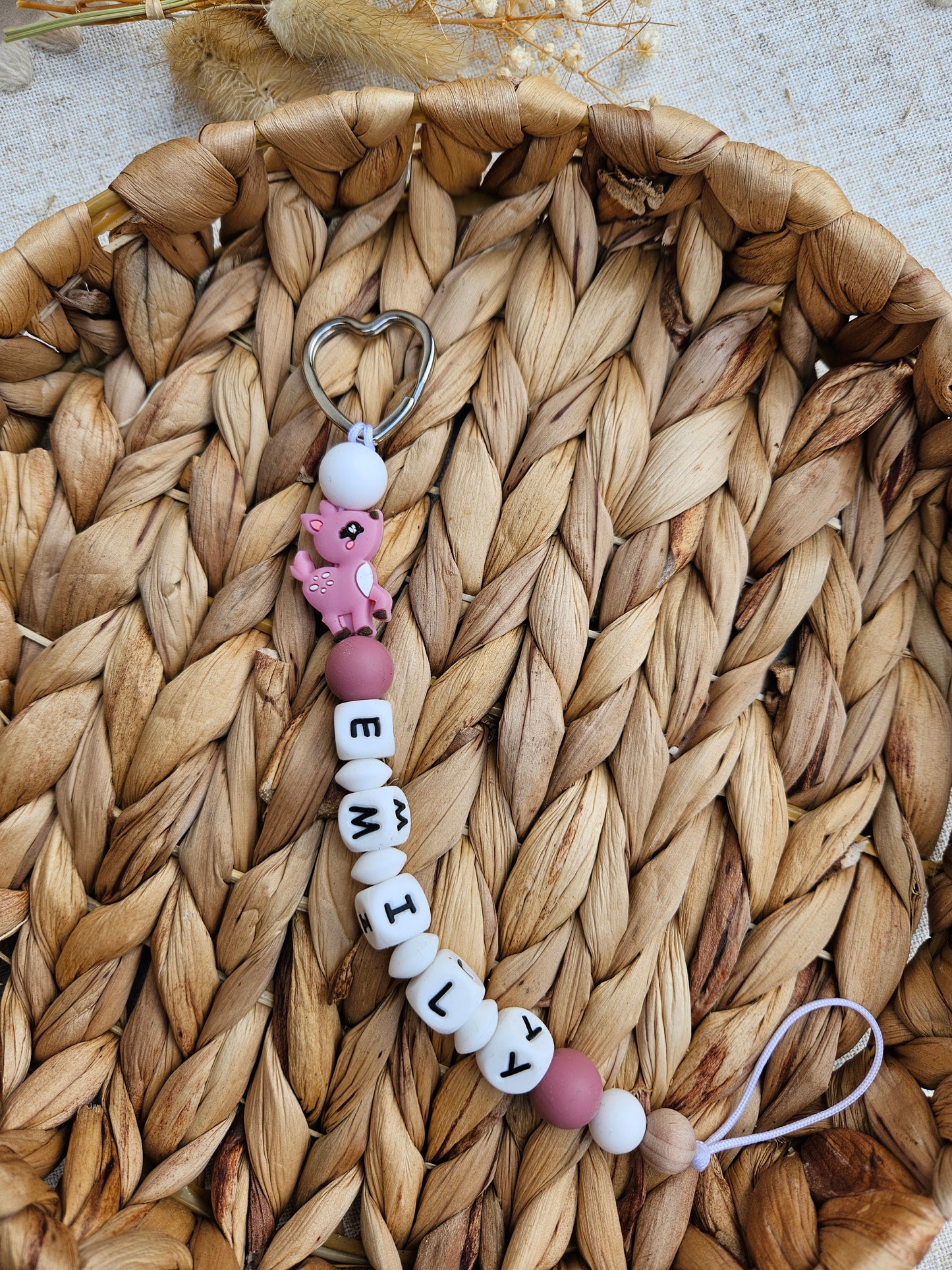 Schlüsselanhänger mit Name | Personalisiert | Silikon Tier | Geschenk
