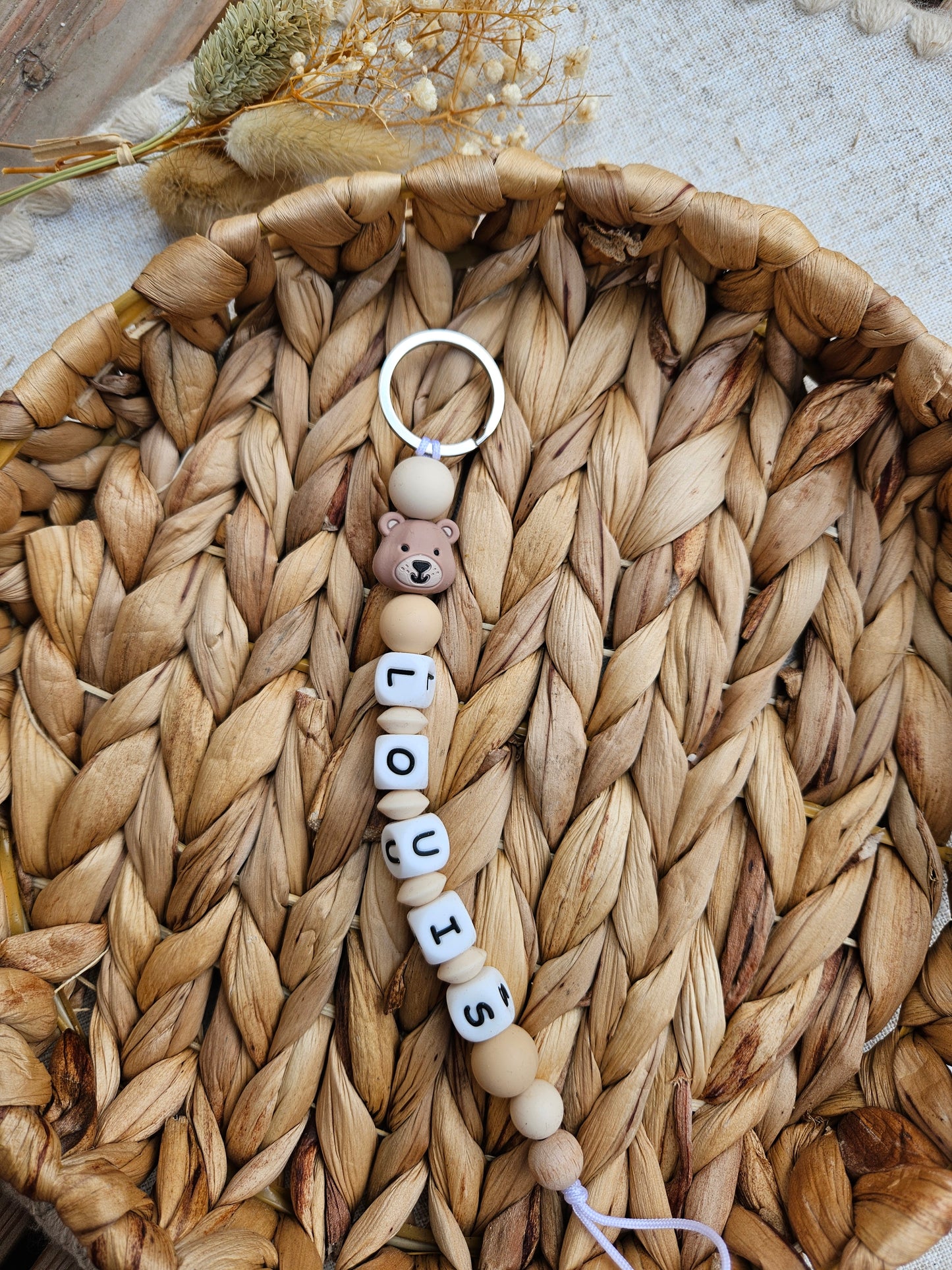 Schlüsselanhänger mit Name | Personalisiert | Silikon Tier | Geschenk