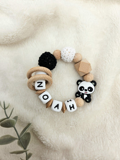 Baby Greifling individuell mit Tiermotiv – Handgemacht, BPA-frei & sicher