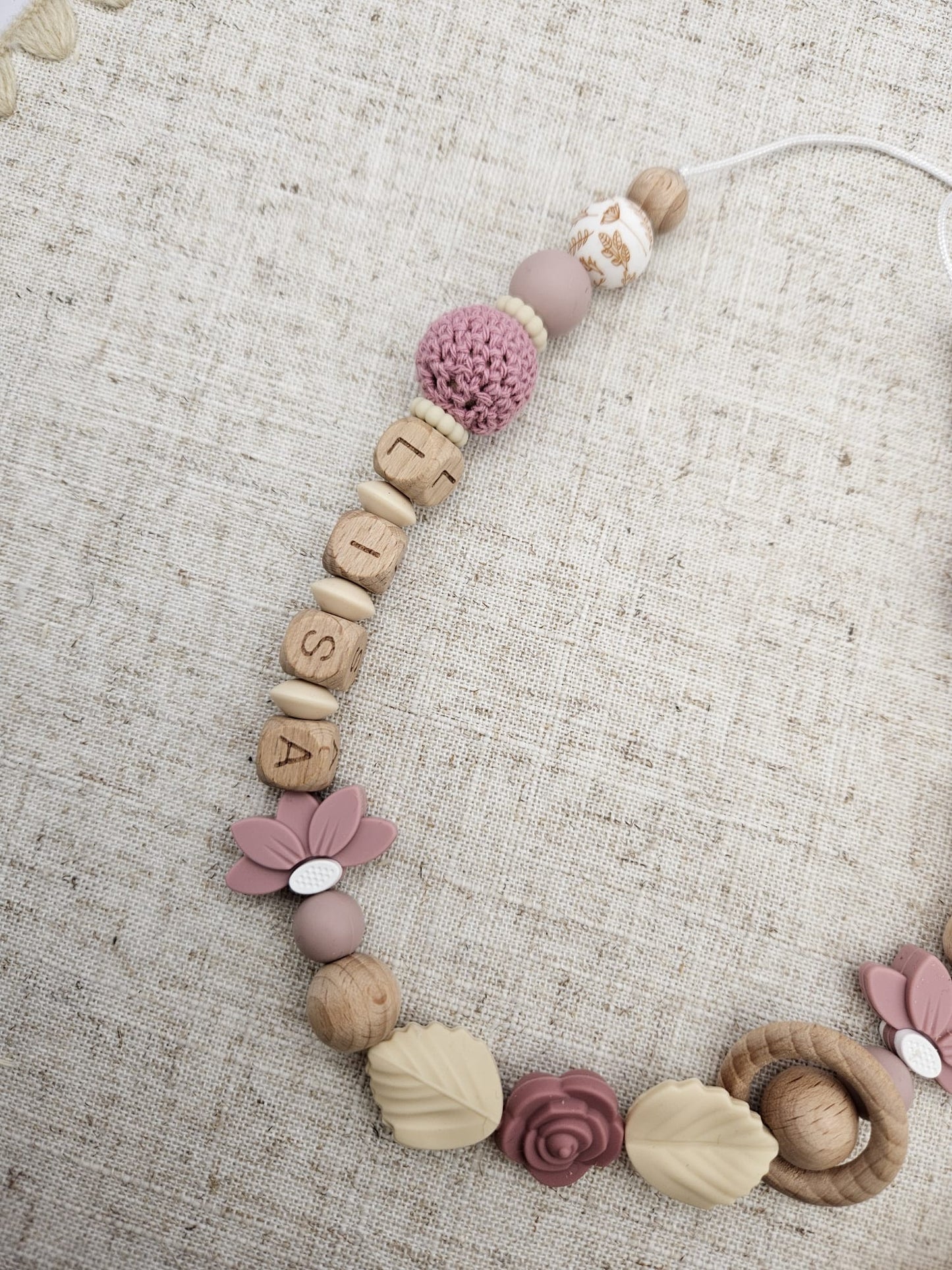 Stillkette mit Namen | rosa, blau | Personalisierte Baby Stillkette | Babygeschenk zur Geburt | Geschenke für Mamas | Liebevoll handgefertigt & BPA-frei