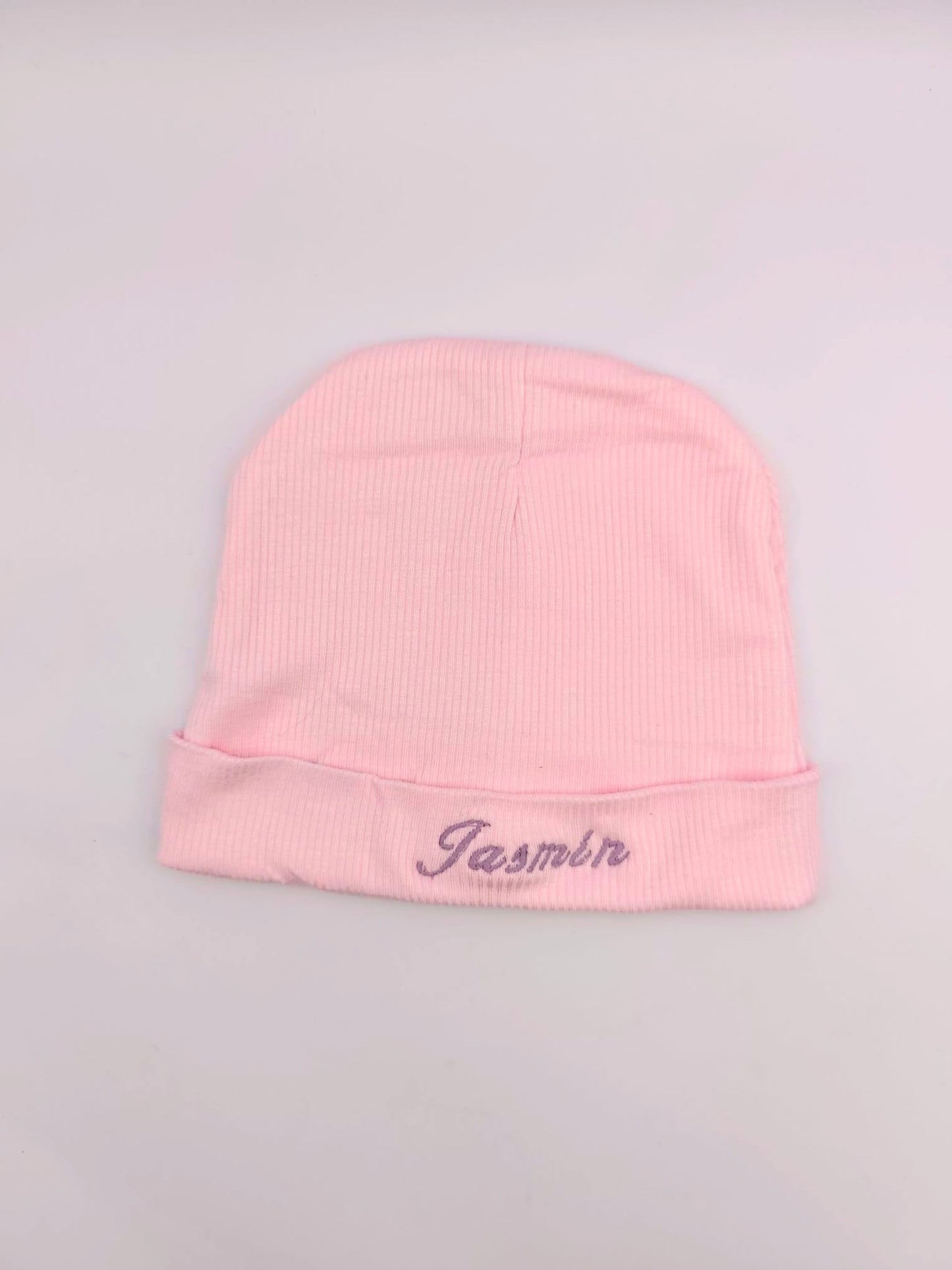 Personalisierte Babymütze – Bestickte Babymütze aus reiner Baumwolle, inkl. gratis Fäustlinge, Ideales Babygeschenk zur Geburt und Taufe