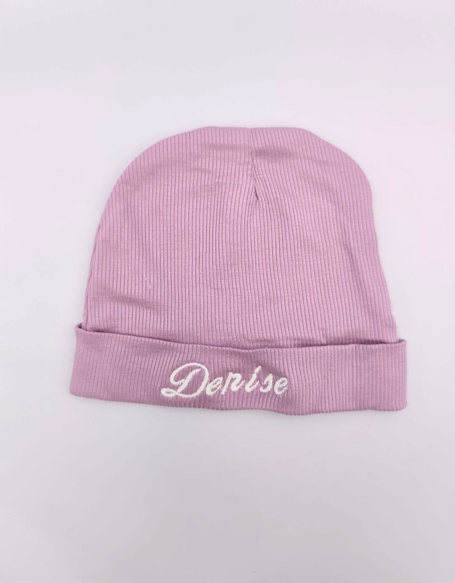 Personalisierte Babymütze – Bestickte Babymütze aus reiner Baumwolle, inkl. gratis Fäustlinge, Ideales Babygeschenk zur Geburt und Taufe