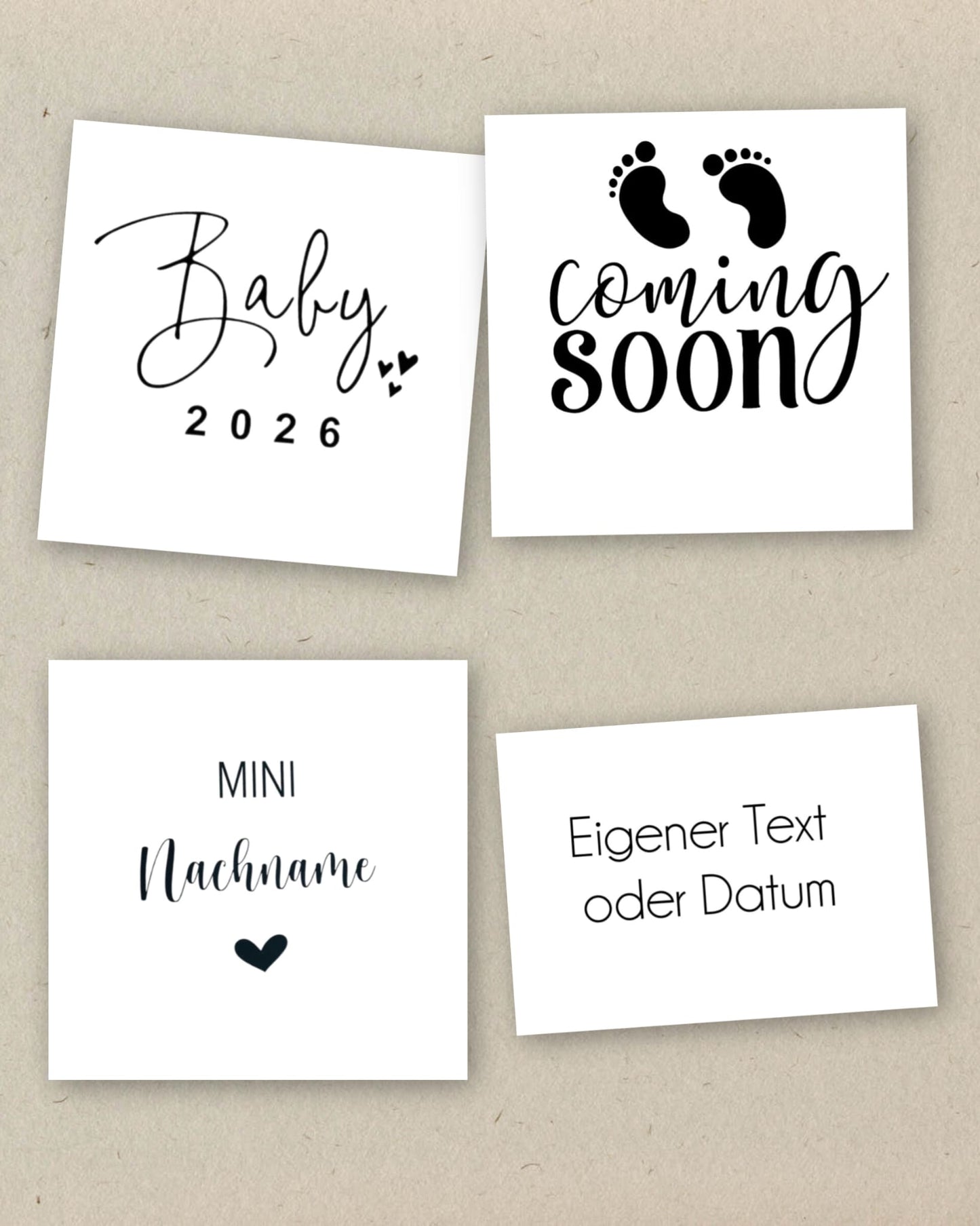 Baby Body mit Text aus 100 % Baumwolle – bestickt mit Namen oder Text