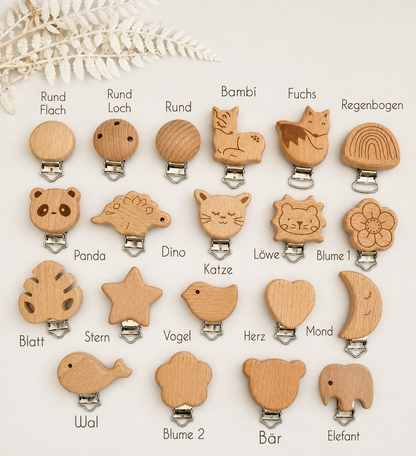 Schnullerkette mit Namen & Regenbogen | Personalisiert | Bpa Frei | Geschenk für Baby
