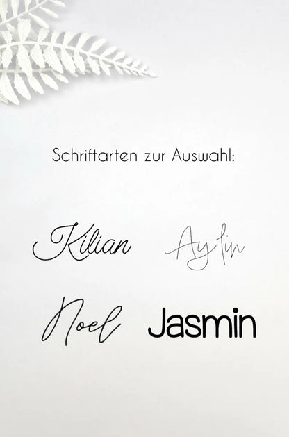 Personalisierte Makramee Schnullerkette – Handgefertigt in Österreich – 100% Baumwolle – Babygeschenk mit Namensgravur
