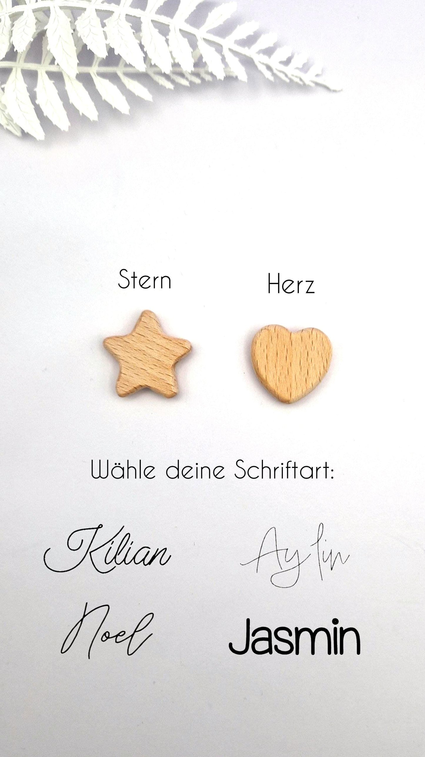 Personalisierte Schnullerkette mit Namen | Pastellblau | Babygeschenk zur Geburt und Taufe | Handgefertigter Schnullerhalter BPA-frei | Mit Namensgravur