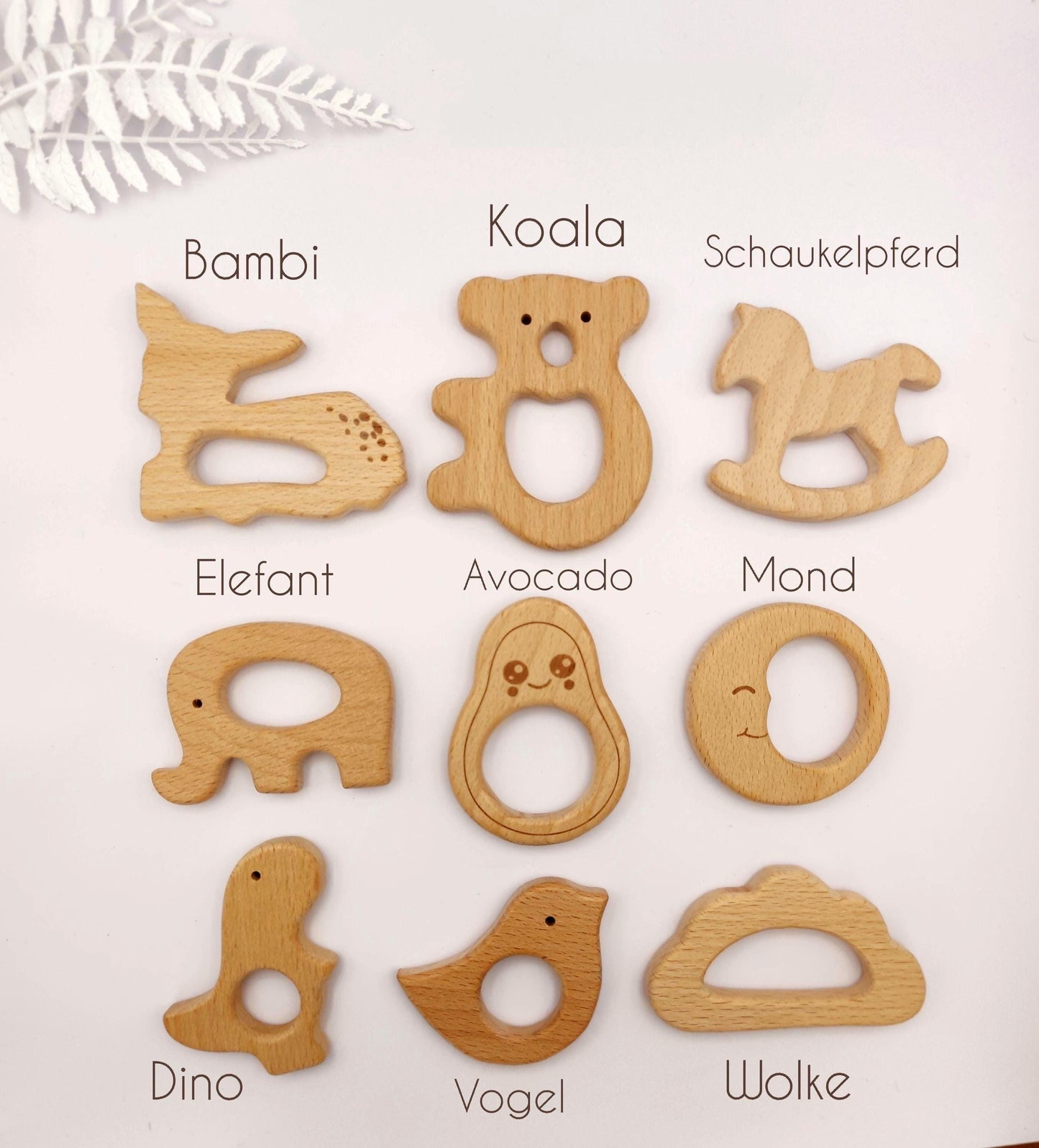Personalisiertes Baby Geschenkset – Schnullerkette mit Namen & Rassel im Panda-Design | Geburts-, Taufgeschenk für Mädchen und Jungen