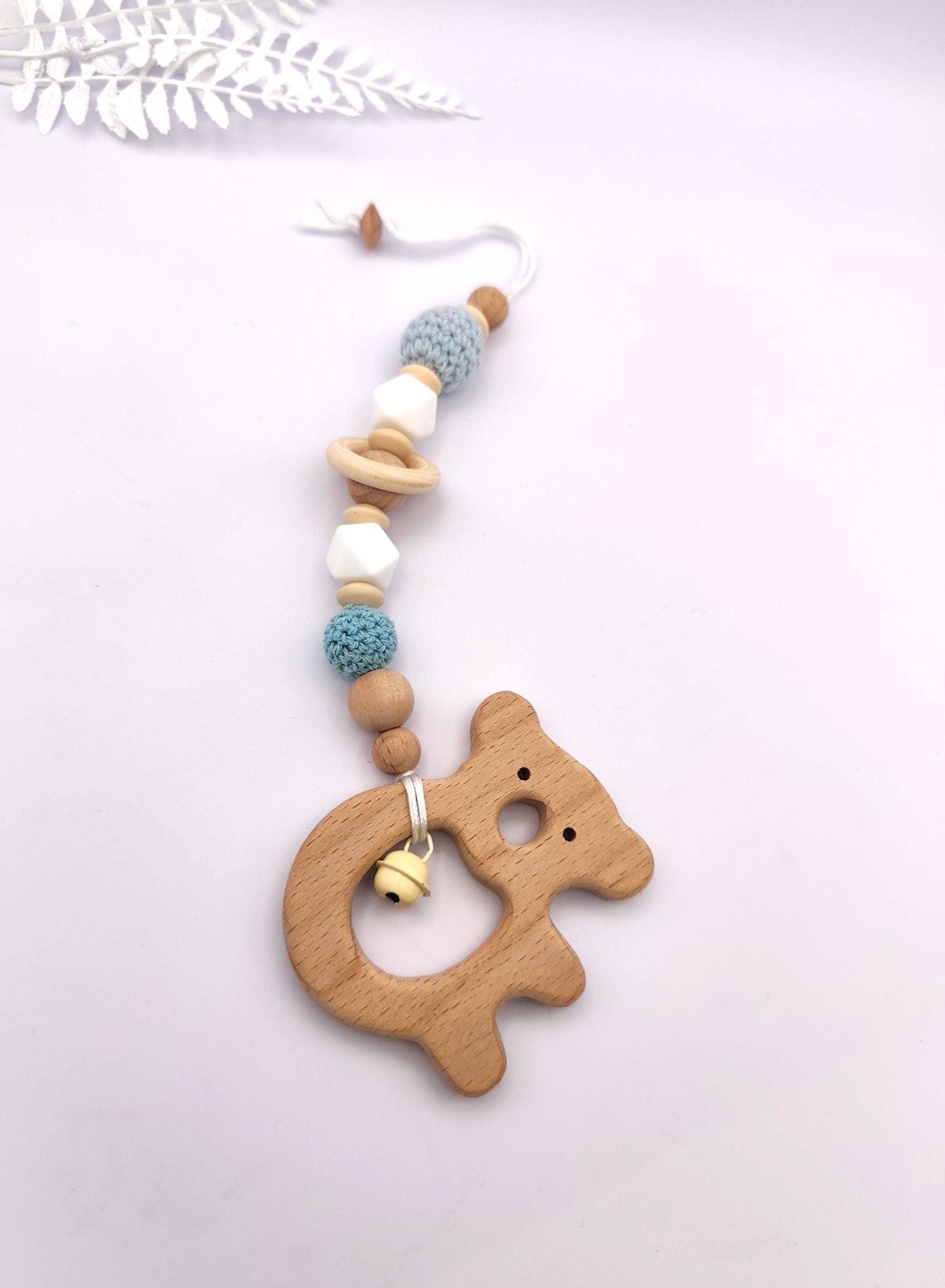 Personalisiertes Baby Geschenkset mit Gravur | Schnullerkette mit Namen + Kinderwagenkette + Maxi-Cosi Anhänger | Babygeschenk zur Geburt & Taufe